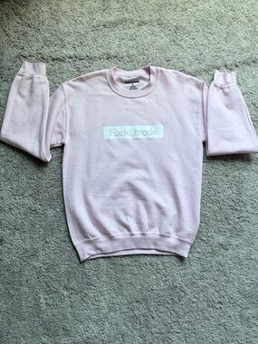 Unisex Light Pink Crewneck Sweatshirt